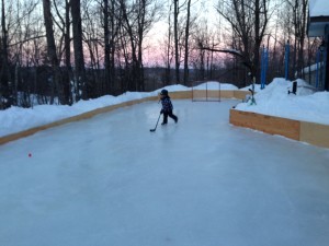 Front yard rink
