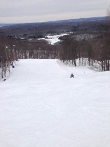 A boy alone on his first Black Diamond